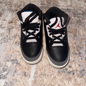 Jordan Kids Black and White Sneakers